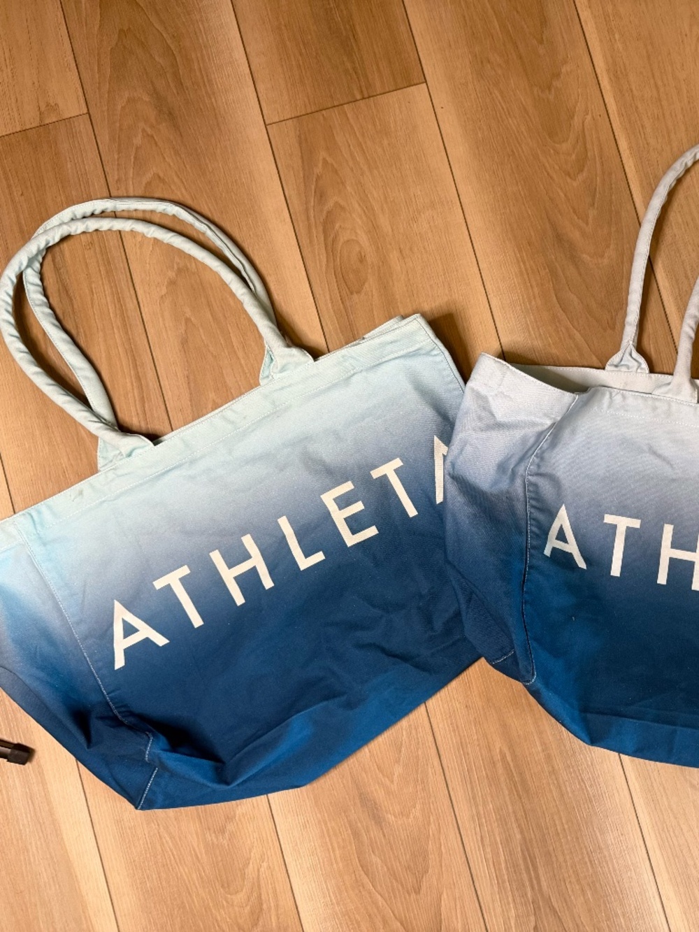 ATHLETA Blue Ombre Tote Bag | Large Gym / Beach Bag